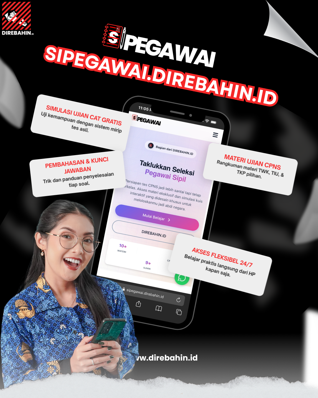 Persiapan CPNS Lebih Praktis: Kenalkan Sipegawai dari DIREBAHIN.ID